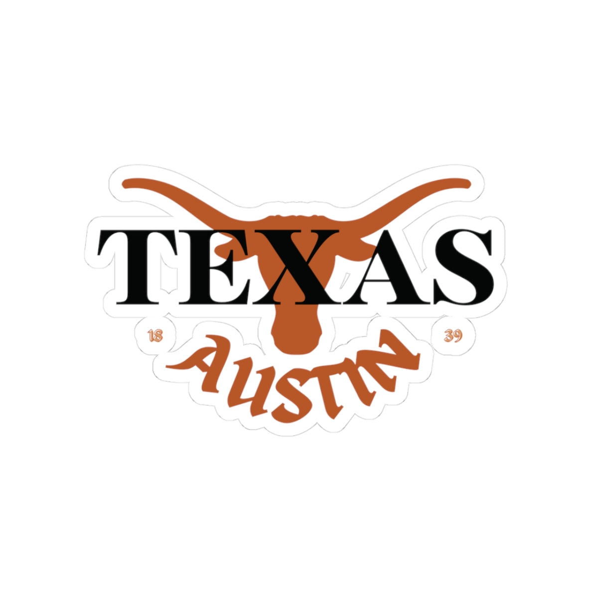 Austin Texas Horns Sticker