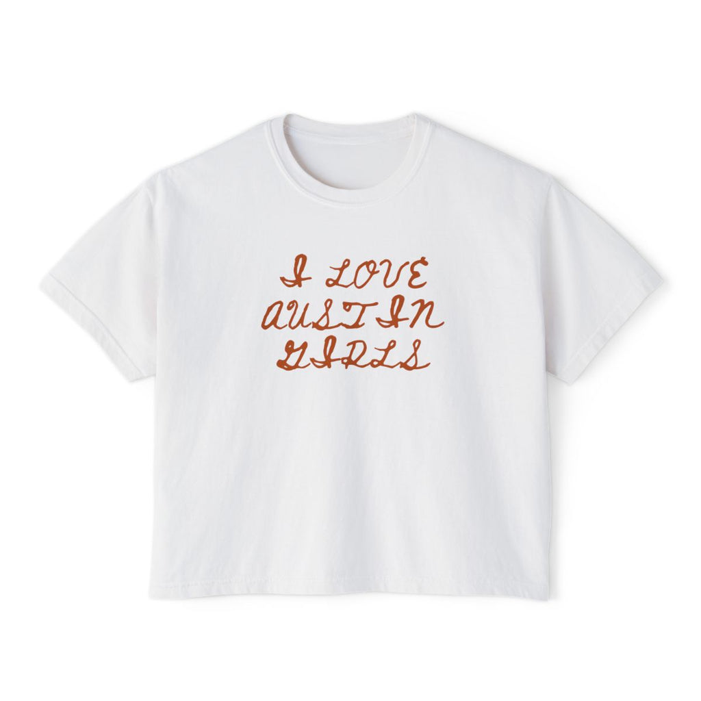 I Love Austin Girls Boxy Tee