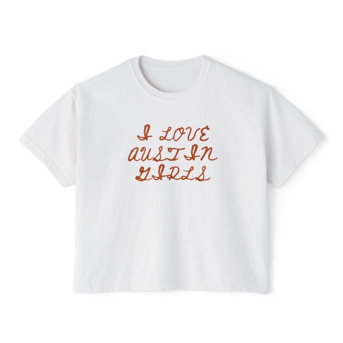 I Love Austin Girls Boxy Tee