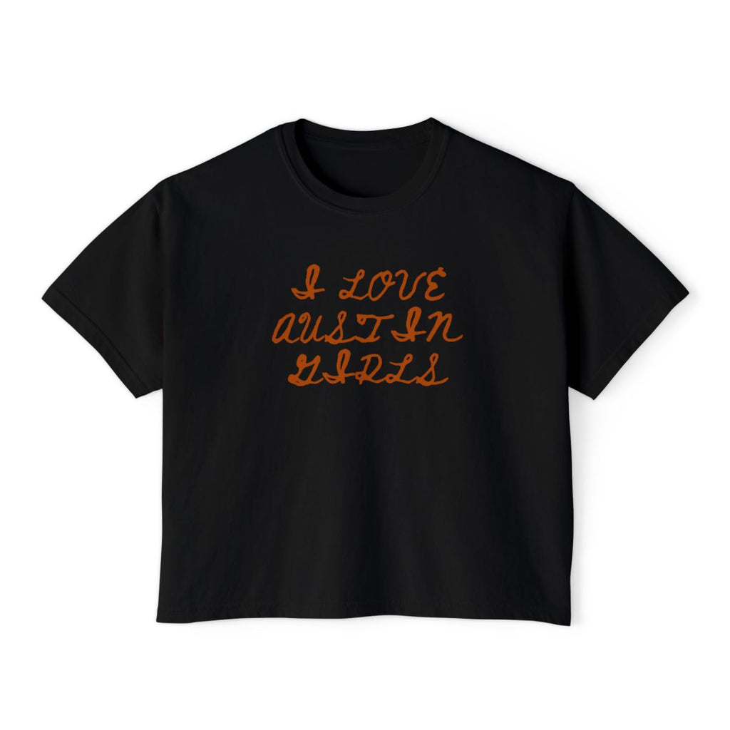I Love Austin Girls Boxy Tee