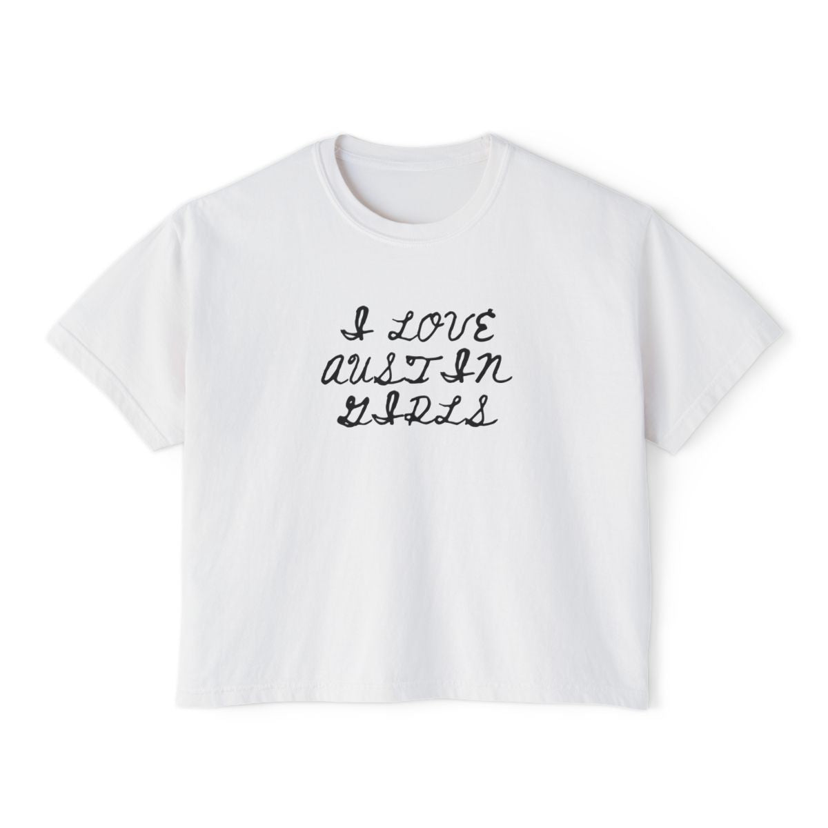 I Love Austin Girls Boxy Tee