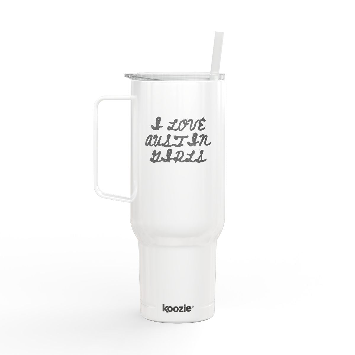 I Love Austin Girls Insulated Tumbler with Lid, 40oz (Engraving)
