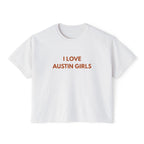 I Love Austin Girls Print Boxy Tee