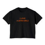 I Love Austin Girls Print Boxy Tee