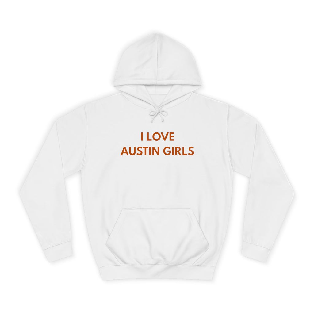 Print I Love Austin Girls Hoodie
